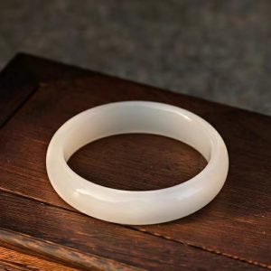 Hetian jade white jade bracelet-154