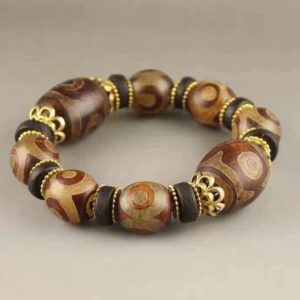 Nine eyes bead bracelet-186