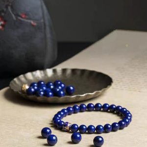 Natural lapis lazuli bracelet-194